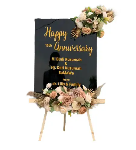 Papan Bunga Akrilik Buwek